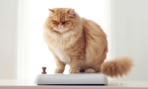 Gatto sulla bilancia